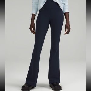 Lululemon - Navy Groove Super-High-Rise Flared Pant Nulu. Flared leggings.